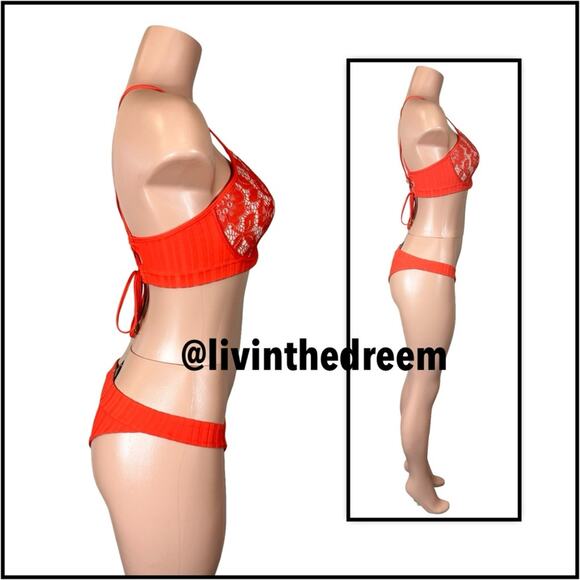 Luli Fama Corazon de Seda XL Reversible Bustier & Bottom XL $190 - Picture 10 of 15